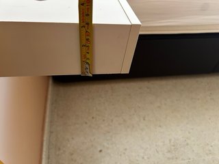 Juego deMesitas de noche flotante blanca con cajon
