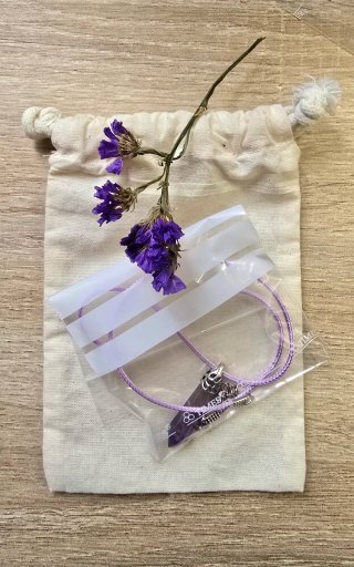 Collar Colgante Amatista Natural (Nuevo) ​