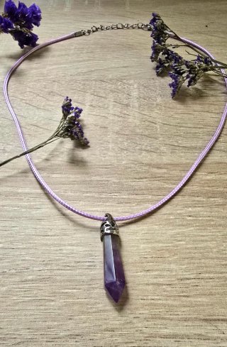 Collar Colgante Amatista Natural (Nuevo) ​