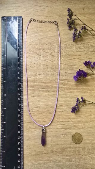 Collar Colgante Amatista Natural (Nuevo) ​