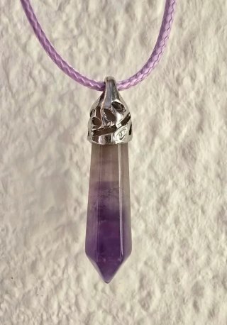 Collar Colgante Amatista Natural (Nuevo) ​