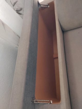 Sofá Chaiselongue Gris Tela