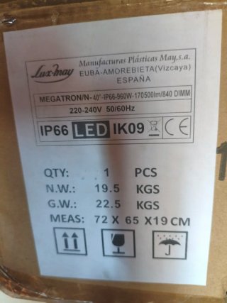Proyector LED Industrial Lux-May Megatron 960W