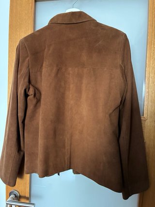 Chaqueta de cuero marrón TRIPTICO