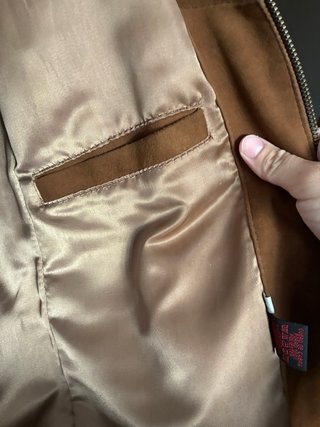 Chaqueta de cuero marrón TRIPTICO
