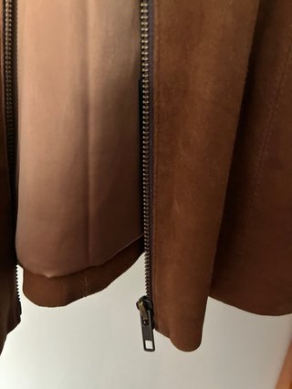 Chaqueta de cuero marrón TRIPTICO
