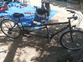 Bicicleta tándem para dos