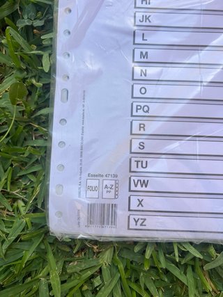 Separadores Alfabéticos Esselte A-Z Nuevos