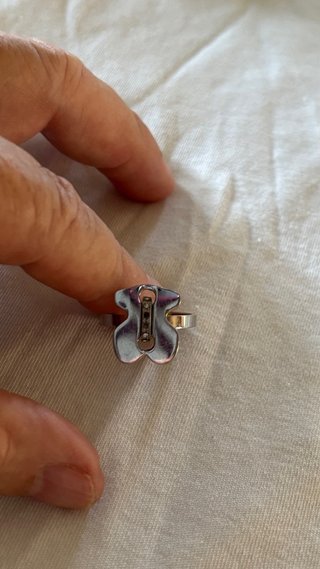 Anillo acero Oso Tous