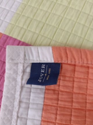 Colcha a cuadros para cama 90