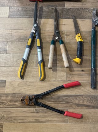 Lote herramientas de jardinería