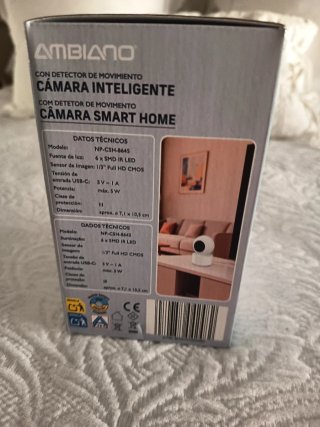 Cámara Inteligente Ambiano con Detector de Movimie