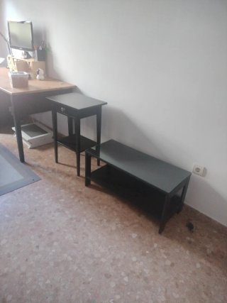 Lote Mesita y Banco con Cristal ikea