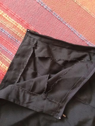 Falda Rociera Negra Lunares Blancos Talla Única