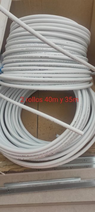 2 rollos de tubo multicapa PE-RT/AL/PE-RT 40 y 35m