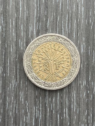 Moneda 2 Euros Francia 2001