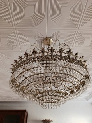 Candelabro Vintage Cristal Años 70