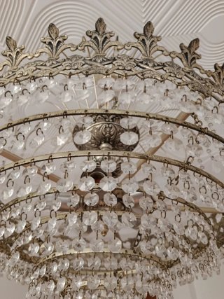 Candelabro Vintage Cristal Años 70