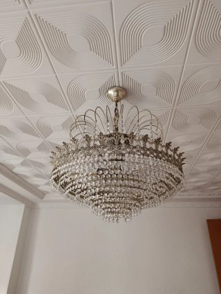 Candelabro Vintage Cristal Años 70