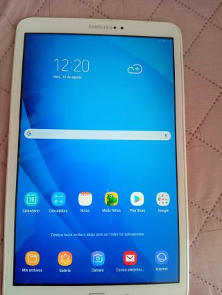 Tablet Samsung T-580 Blanca