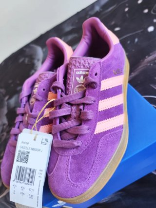 Adidas Gazelle Indoor J Morado/Rosa Talla 37.1/3
