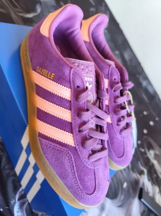Adidas Gazelle Indoor J Morado/Rosa Talla 37.1/3