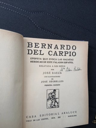 Lote 3 libros Araluce antiguos Segrelles