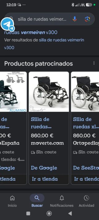 SILLA DE RUEDAS V300 talla XL