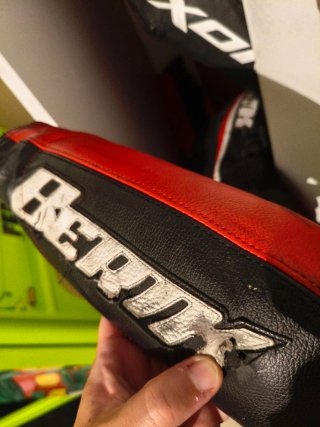 Mono de cuero para moto de 2 piezas