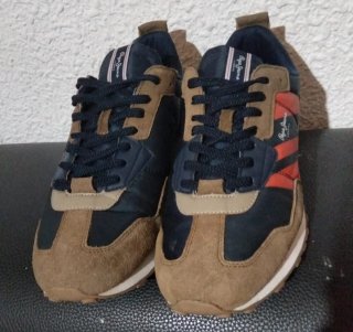 Zapatillas Pepe Jeans Azul y Marrón