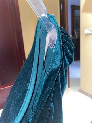 Vestido Terciopelo Verde Oscuro