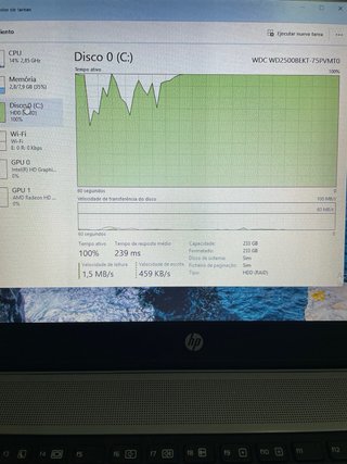 Portátil HP i7 windows 11