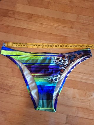 Bikini ORY estampado animal print y rayas