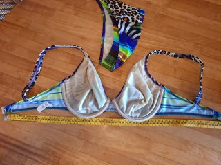 Bikini ORY estampado animal print y rayas