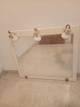 Conjunto baño, mueble,espejo y inodoro