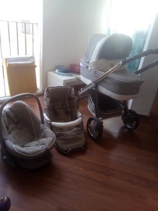 Carrito de bebé 3 piezas