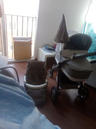 Carrito de bebé 3 piezas