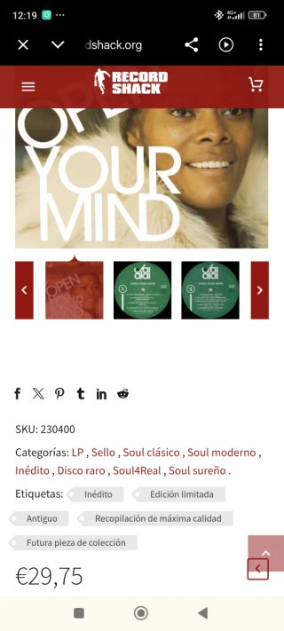 Vinilo Open Your Mind R&B Soul