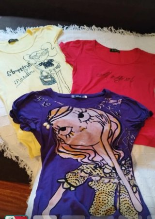 Lote 3 Camisetas Originales Talla Única