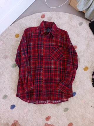 Camisa de cuadros roja