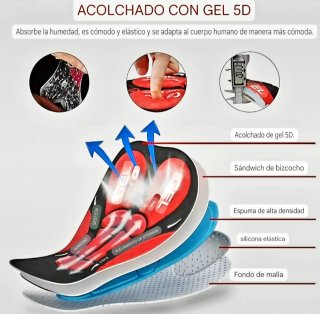 CULOTE CICLISMO XL GRAN BADANA y transpirable.