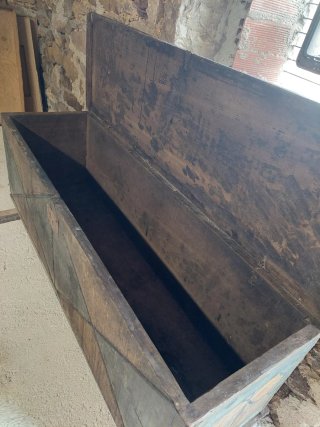 Baúl grande de madera rústico
