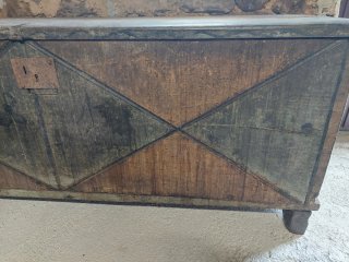 Baúl grande de madera rústico