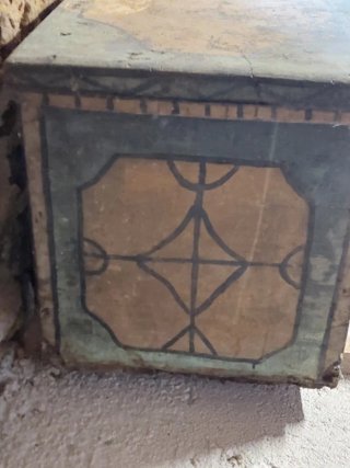 Baúl grande de madera rústico