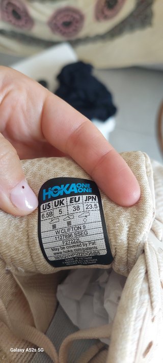 Hoka Clifton 9 Beige/Bianco Donna