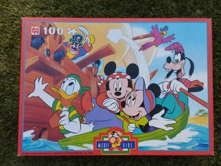 Pack 4 Puzzles Disney: Mulan, Rey León, Mickey
