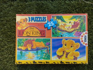 Pack 4 Puzzles Disney: Mulan, Rey León, Mickey