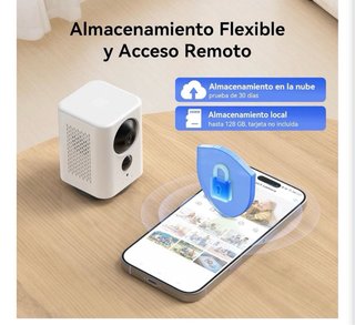 Cámara Vigilancia SEHMUA 2K WiFi Batería 7800mAh