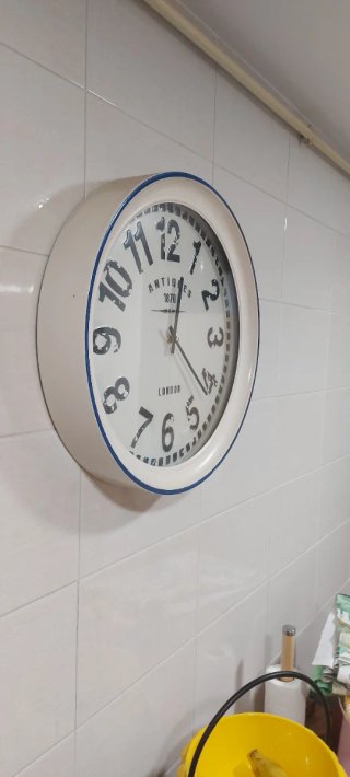 Reloj de Pared Antiques 43cm Azul y Blanco