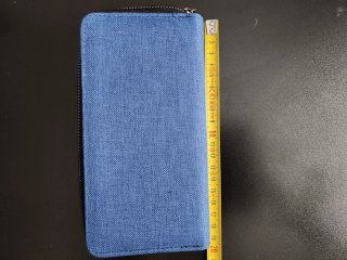Cartera tarjetero azul